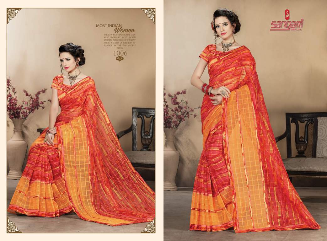 Sangam Madhuri Kota Designer Party Wear Printed Saree Collection